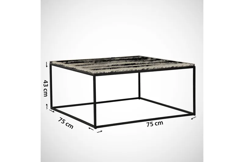 Falan Soffbord 75 cm - Valnötsbrun/Svart - Möbler - Vardagsrum - Soffbord & vardagsrumsbord - Soffbord