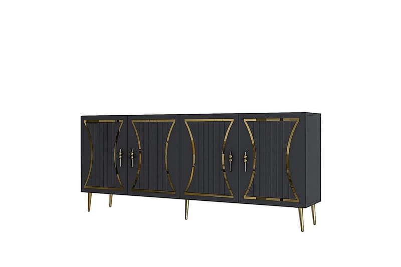 Falra Konsollbord 150 cm - Antracit/Guld - Möbler - Vardagsrum - Soffbord & vardagsrumsbord - Avlastningsbord & konsolbord