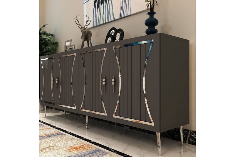 Falra Konsollbord 150 cm - Antracit/Silver - Möbler - Vardagsrum - Soffbord & vardagsrumsbord - Avlastningsbord & konsolbord