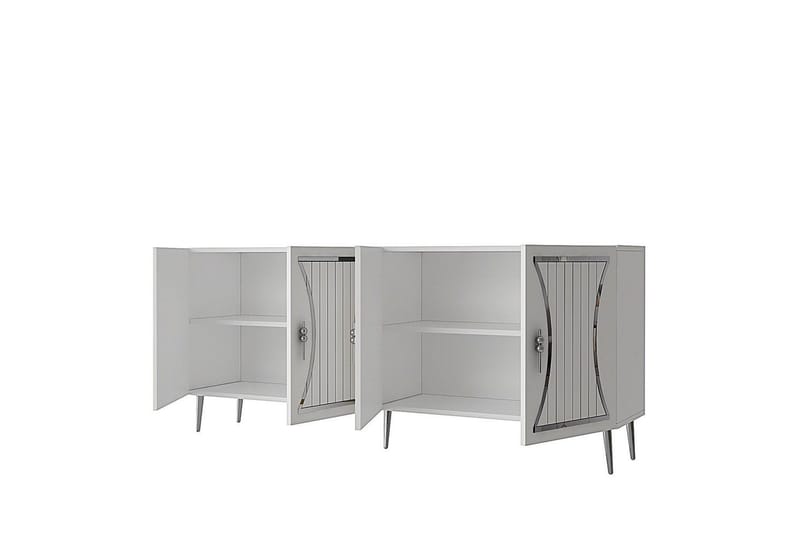 Falra Konsollbord 150 cm - Vit/Silver - Möbler - Vardagsrum - Soffbord & vardagsrumsbord - Avlastningsbord & konsolbord