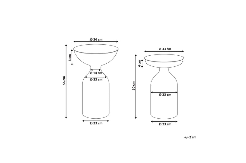 Farron Satsbord 36 cm - Svart - Möbler - Vardagsrum - Soffbord & vardagsrumsbord - Satsbord