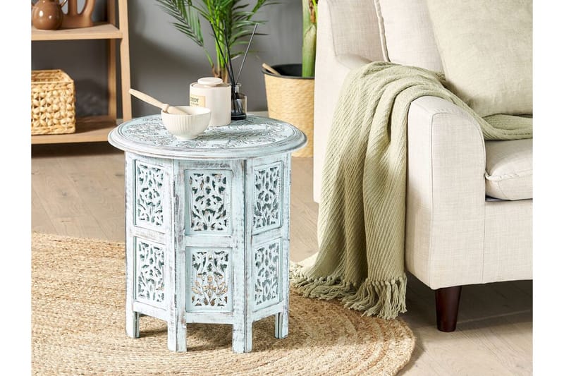 Favio Sidobord 45 cm - Blå - Möbler - Vardagsrum - Soffbord & vardagsrumsbord - Brickbord