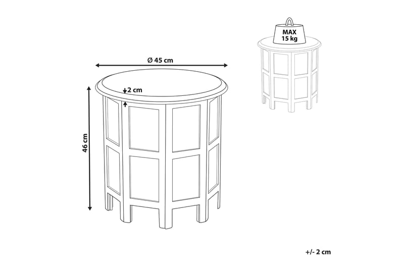 Favio Sidobord 45 cm - Blå - Möbler - Vardagsrum - Soffbord & vardagsrumsbord - Brickbord