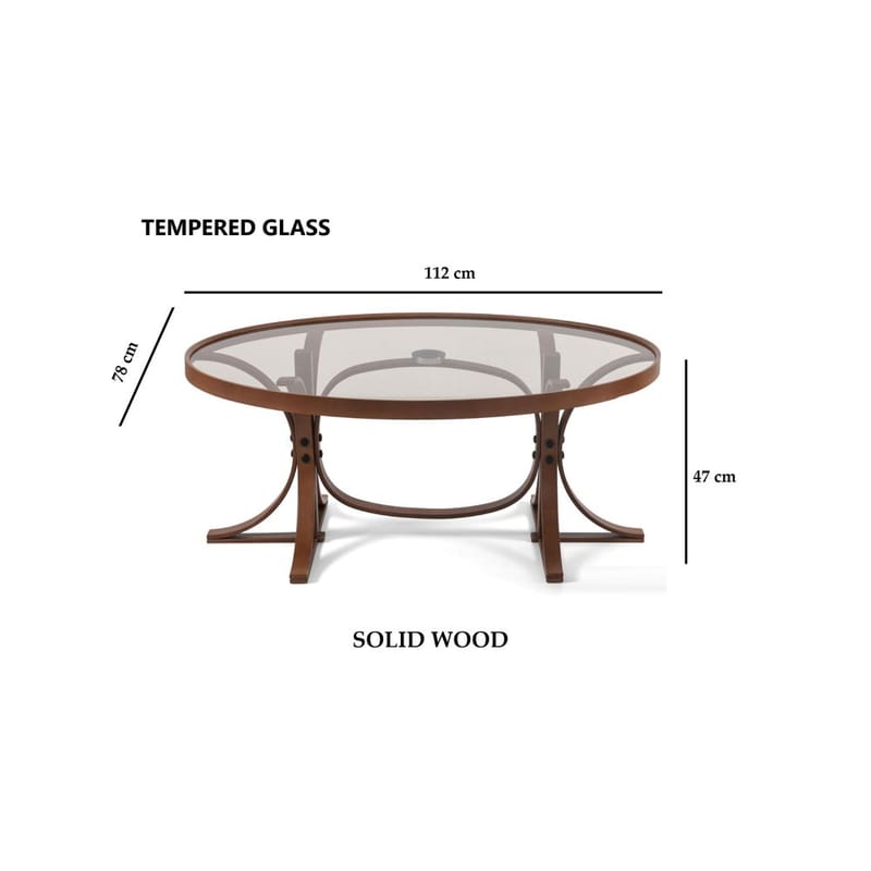 Faylin Soffbord 112 cm - Mörkbrun - Möbler - Vardagsrum - Soffbord & vardagsrumsbord - Soffbord