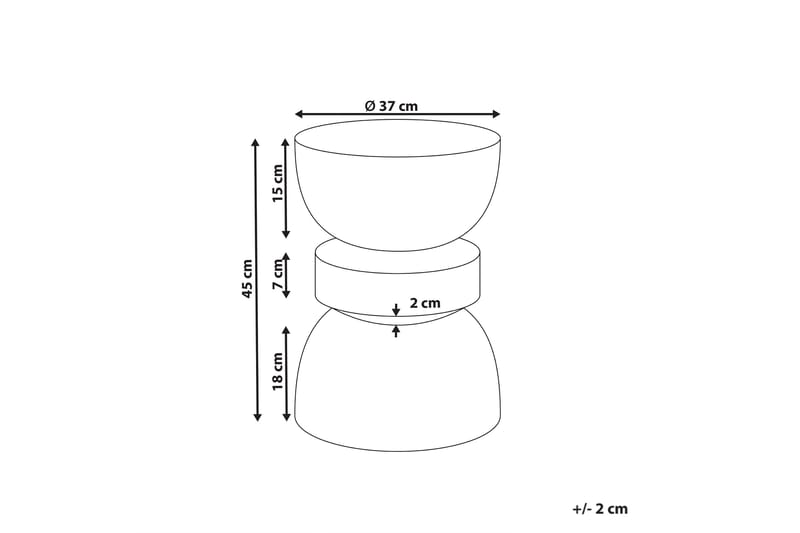 Felis Sidobord 37 cm - Röd - Möbler - Vardagsrum - Soffbord & vardagsrumsbord - Brickbord