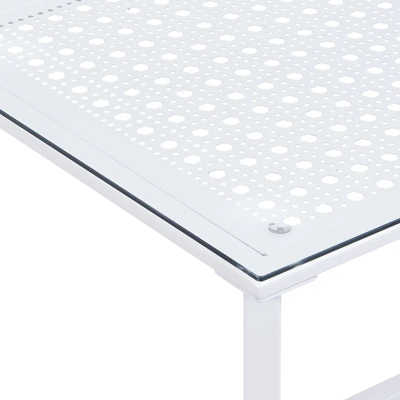 Fenara Soffbord 100 cm - Transparent och matt vit - Möbler - Vardagsrum - Soffbord & vardagsrumsbord - Soffbord