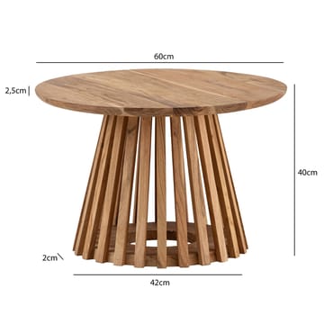 Feneri Soffbord 60 cm Rund - Varm ljusbrun - Möbler - Vardagsrum - Soffbord & vardagsrumsbord - Soffbord