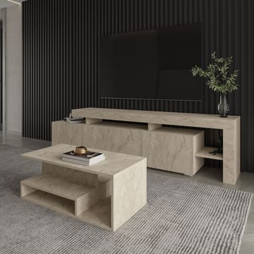 Fenlo Soffbord 90x35x44,8 cm - Travertin - Möbler - Vardagsrum - Soffbord & vardagsrumsbord - Soffbord