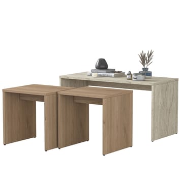 Fenvik Soffbordsset 90x44,8x40 cm - Travertin - Möbler - Vardagsrum - Soffbord & vardagsrumsbord - Soffbord