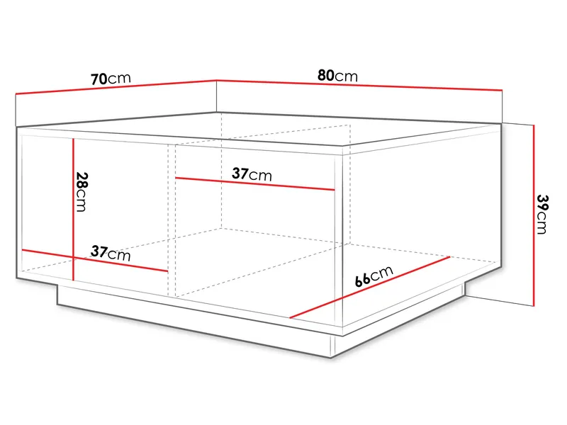 Ferik Soffbord - brun - Möbler - Vardagsrum - Soffbord & vardagsrumsbord - Soffbord
