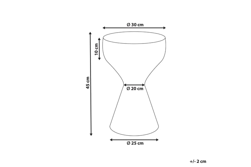 Filia Sidobord 30 cm - Svart/Vit - Möbler - Vardagsrum - Soffbord & vardagsrumsbord - Brickbord