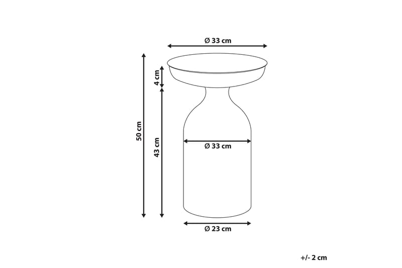Filippo Sidobord 33 cm - Svart - Möbler - Vardagsrum - Soffbord & vardagsrumsbord - Brickbord