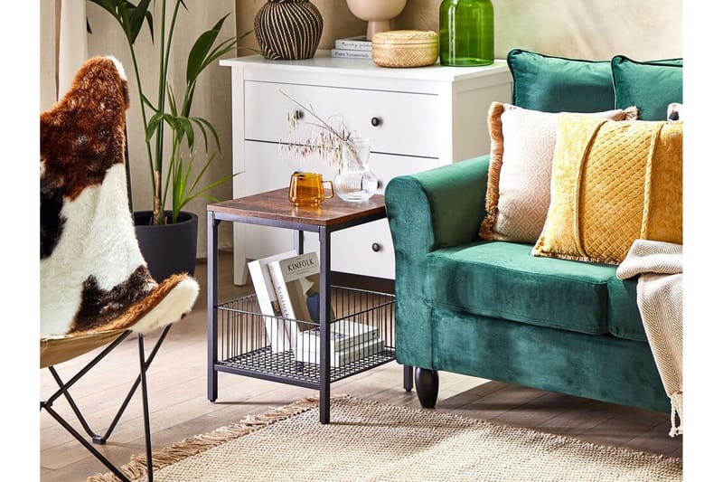 Fintan Sidobord 40 cm - Svart/Mörkt tr ä - Möbler - Vardagsrum - Soffbord & vardagsrumsbord - Brickbord