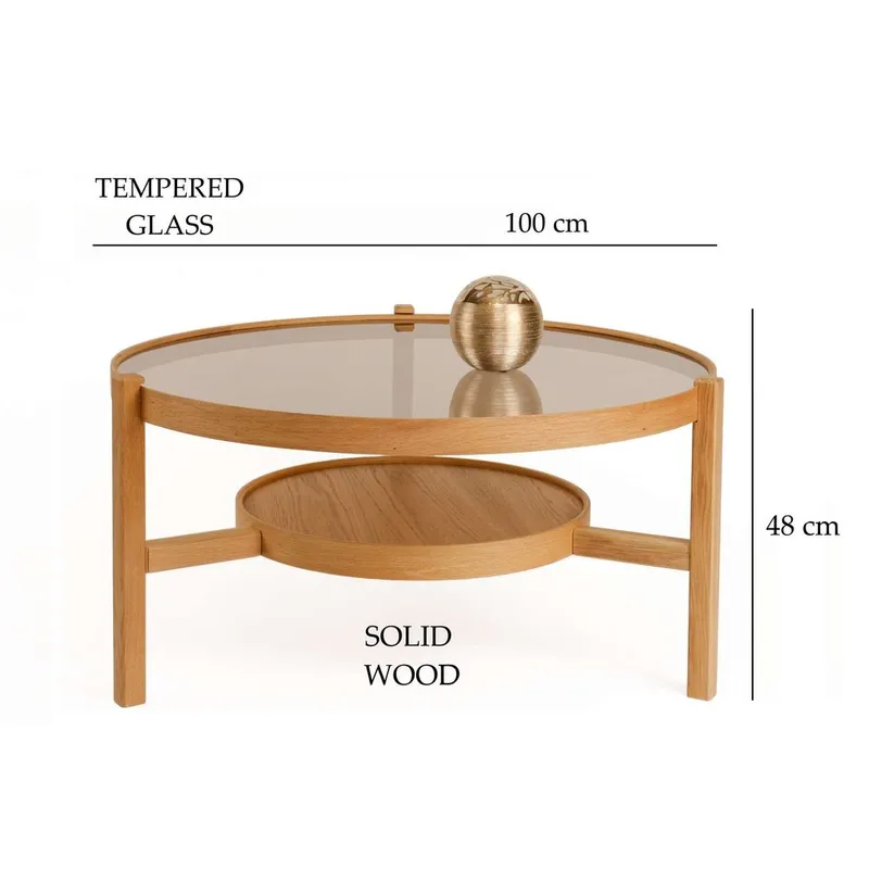Florai Soffbord 100 cm - Natur - Möbler - Vardagsrum - Soffbord & vardagsrumsbord - Soffbord