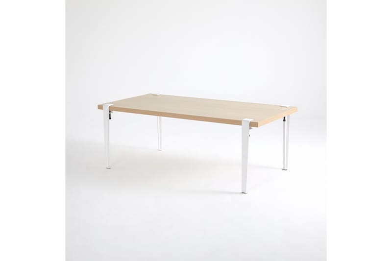 FONISSA Soffbord 120x60 cm Brun/Vit - Möbler - Vardagsrum - Soffbord & vardagsrumsbord - Soffbord