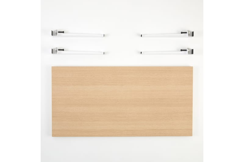 FONISSA Soffbord 120x60 cm Brun/Vit - Möbler - Vardagsrum - Soffbord & vardagsrumsbord - Soffbord