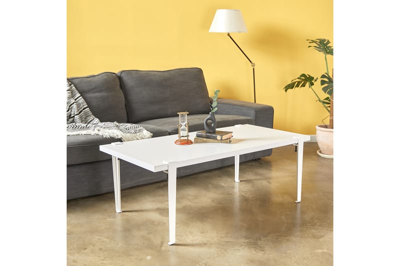 FONISSA Soffbord 120x60 cm Vit - Möbler - Vardagsrum - Soffbord & vardagsrumsbord - Soffbord