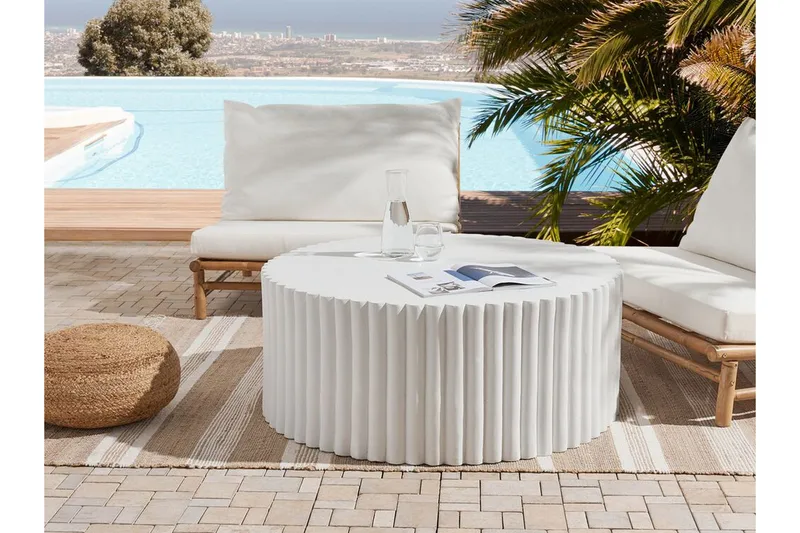 Fox Creek Soffbord 117 cm Rund - Vit - Möbler - Vardagsrum - Soffbord & vardagsrumsbord - Soffbord