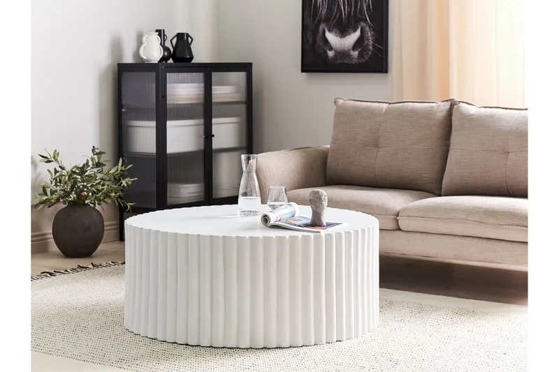 Fox Creek Soffbord 117 cm Rund - Vit - Möbler - Vardagsrum - Soffbord & vardagsrumsbord - Soffbord