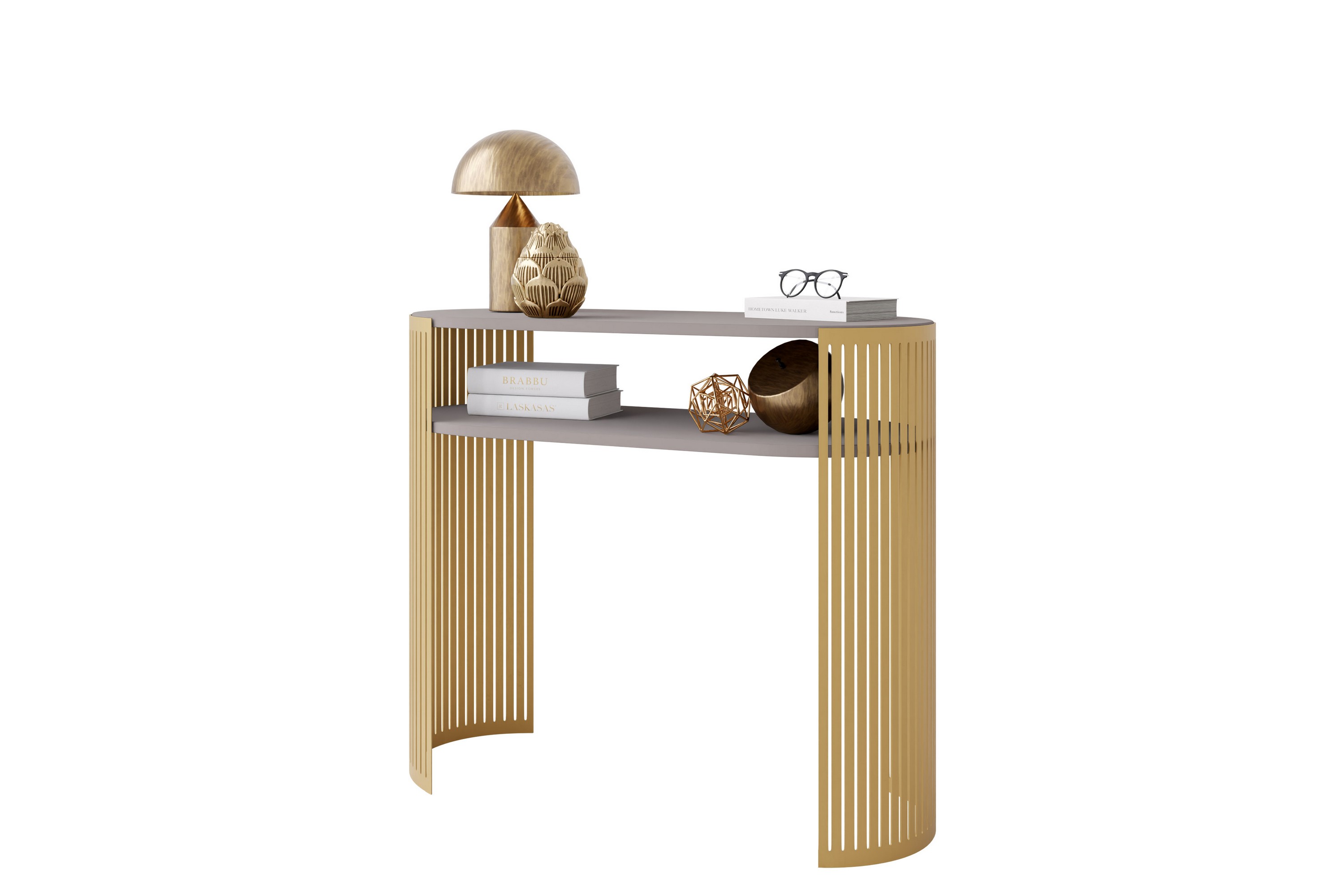 friend konsollbord 100 cm - guld/beige