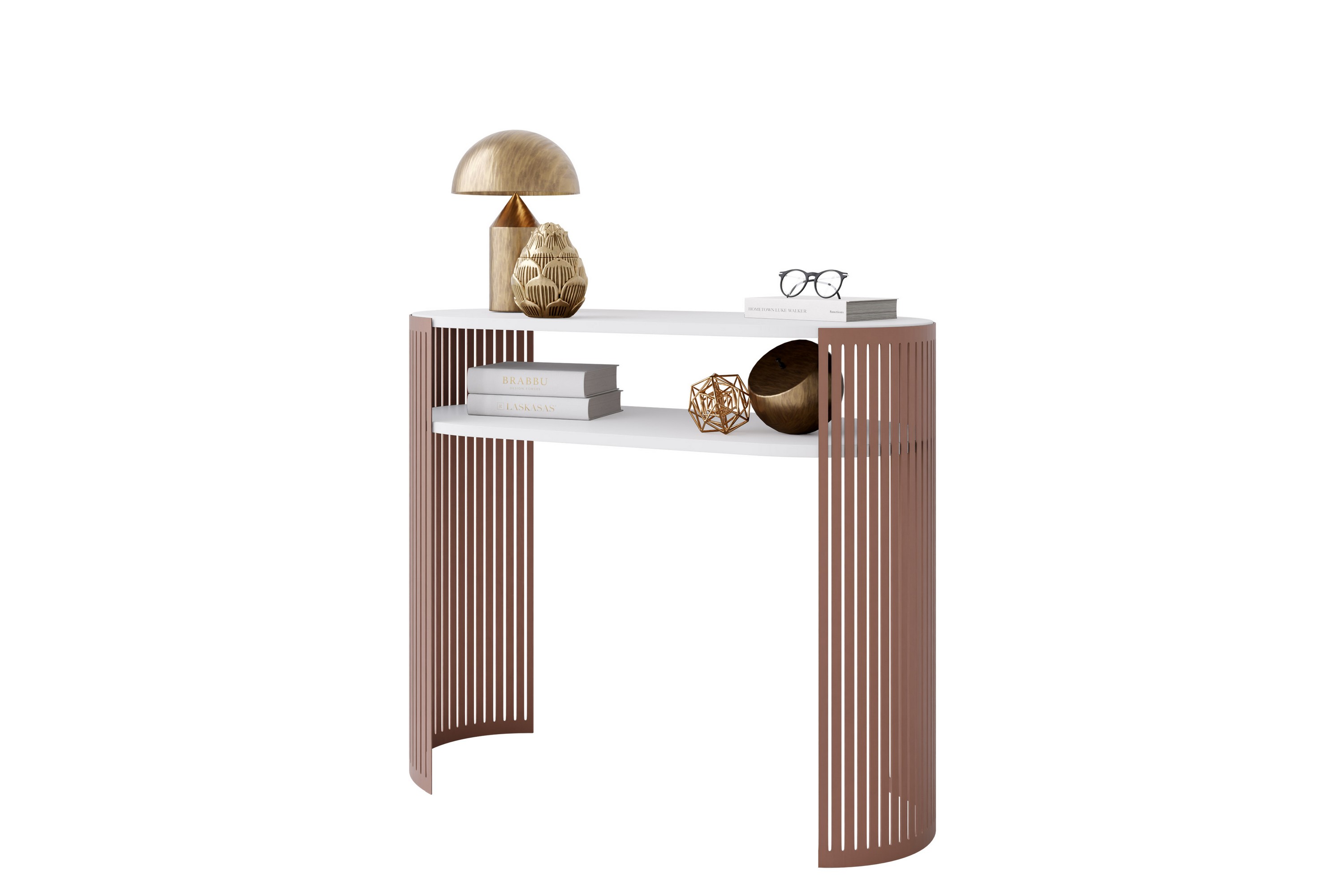 friend konsollbord 100 cm - rosa/vit