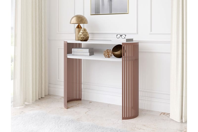 Friend Konsollbord 100 cm - Rosa/Vit - Möbler - Vardagsrum - Soffbord & vardagsrumsbord - Avlastningsbord & konsolbord