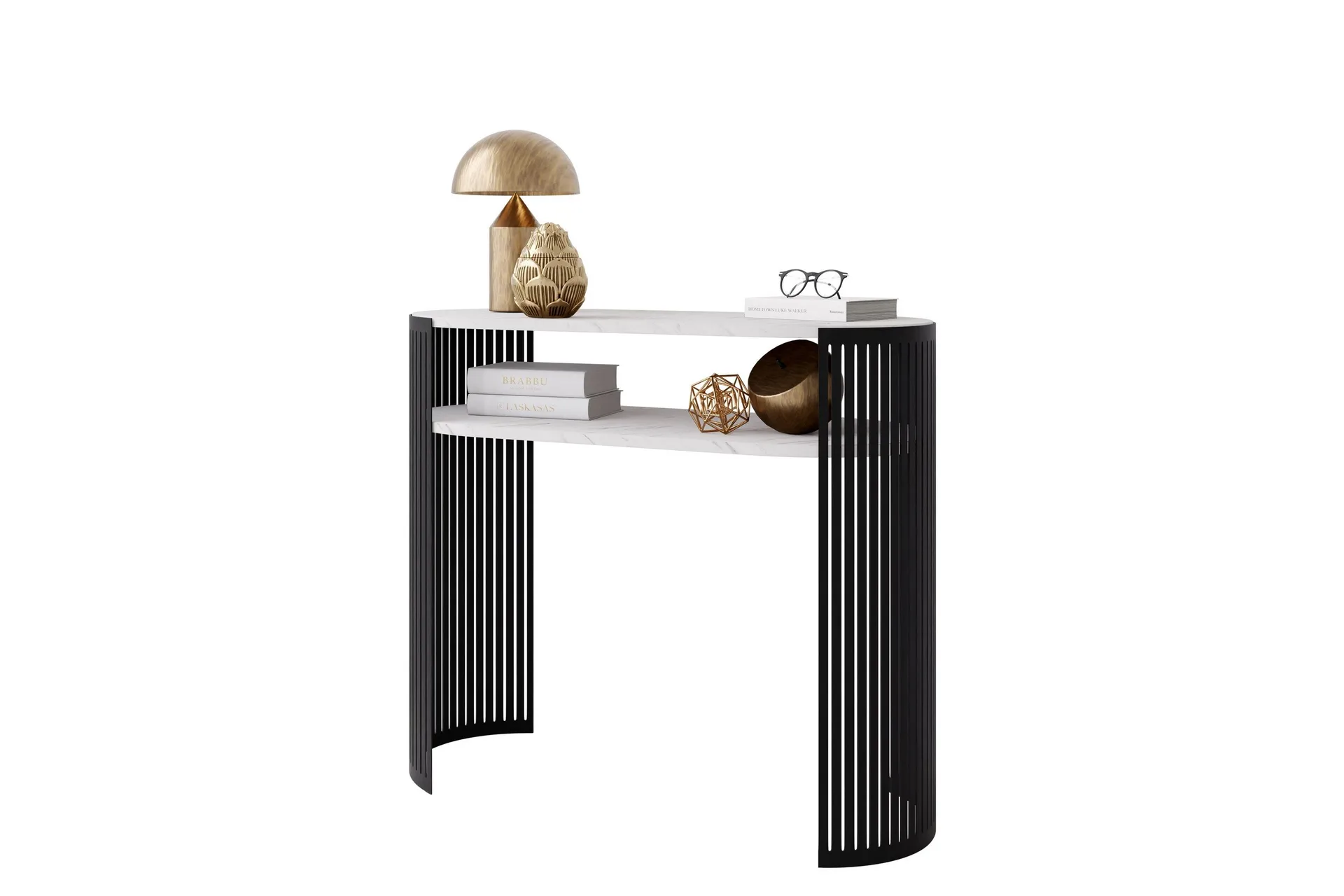 friend konsollbord 100 cm - svart/vit