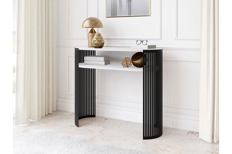 Friend Konsollbord 100 cm - Vit/Svart - Möbler - Vardagsrum - Soffbord & vardagsrumsbord - Avlastningsbord & konsolbord