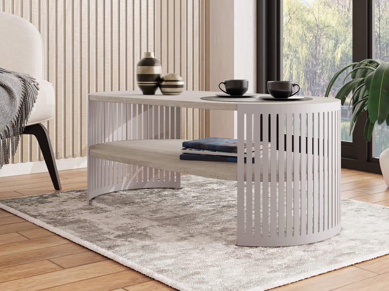 Friend Soffbord 100 cm Oval - Beige|brun - Möbler - Vardagsrum - Soffbord & vardagsrumsbord - Soffbord