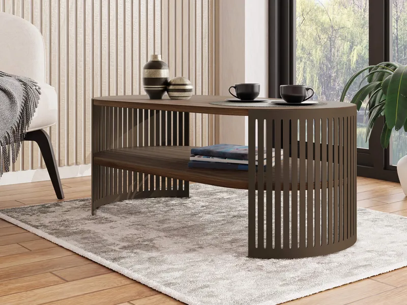 Friend Soffbord 100 cm Oval - Brun - Möbler - Vardagsrum - Soffbord & vardagsrumsbord - Soffbord