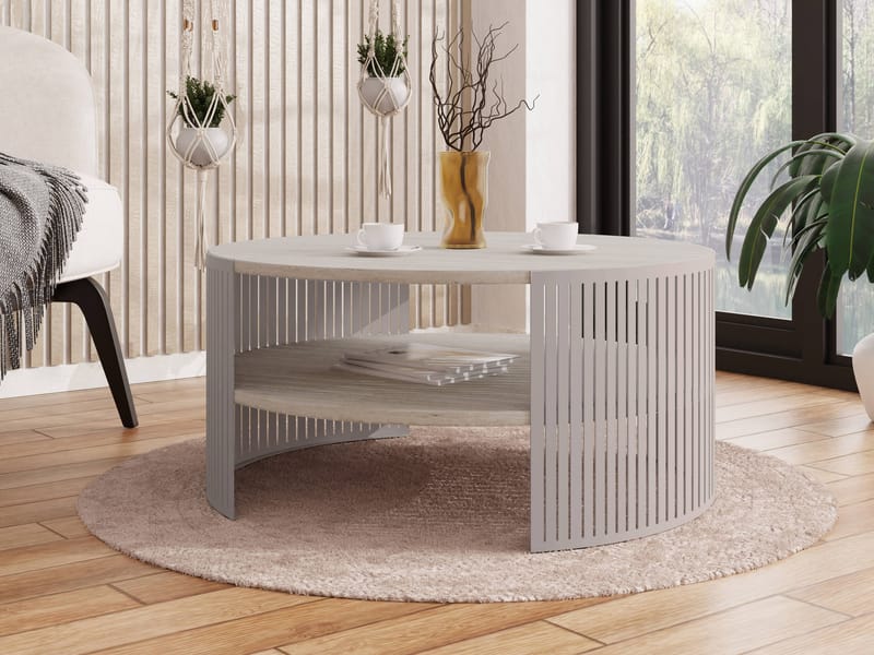 Friend Soffbord 75 cm Rund - Beige|brun - Möbler - Vardagsrum - Soffbord & vardagsrumsbord - Soffbord