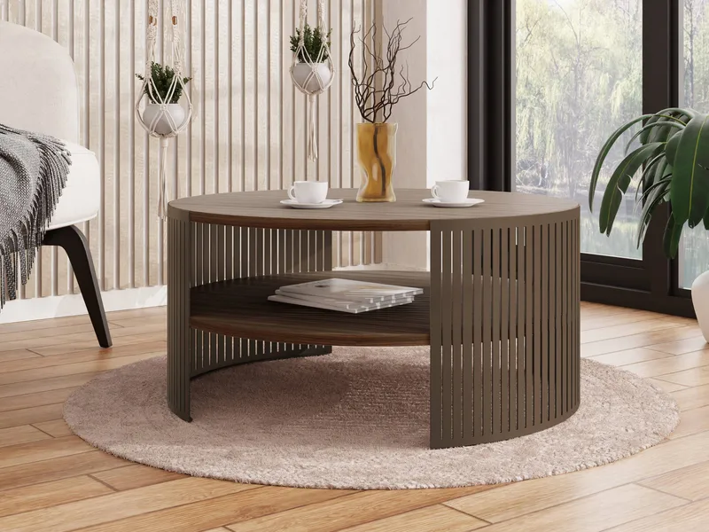Friend Soffbord 75 cm Rund - Brun - Möbler - Vardagsrum - Soffbord & vardagsrumsbord - Soffbord