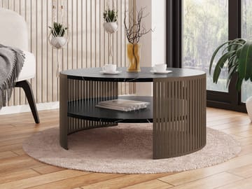 Friend Soffbord 75 cm Rund - Brun|svart - Möbler - Vardagsrum - Soffbord & vardagsrumsbord - Soffbord