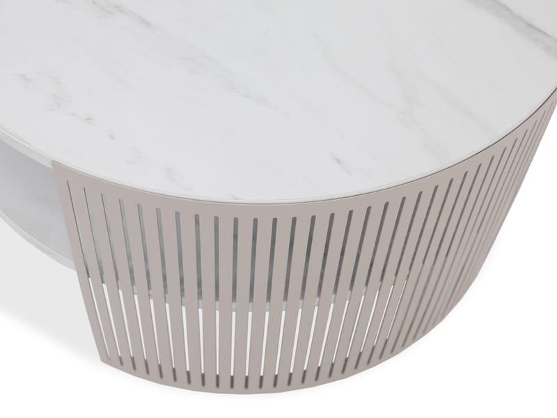 Friend Soffbord 75 cm Rund - Svart|beige - Möbler - Vardagsrum - Soffbord & vardagsrumsbord - Soffbord