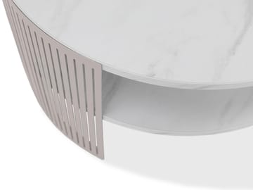 Friend Soffbord 75 cm Rund - Svart|beige - Möbler - Vardagsrum - Soffbord & vardagsrumsbord - Soffbord