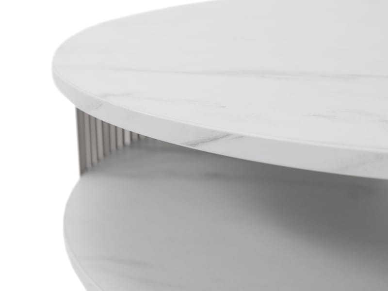 Friend Soffbord 75 cm Rund - Svart|beige - Möbler - Vardagsrum - Soffbord & vardagsrumsbord - Soffbord