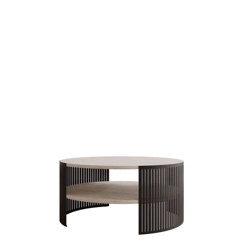 Friend Soffbord 75 cm Rund, Svart|beige