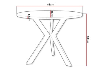 Froma Soffbord 65 cm - Brun/Svart - Möbler - Vardagsrum - Soffbord & vardagsrumsbord - Soffbord