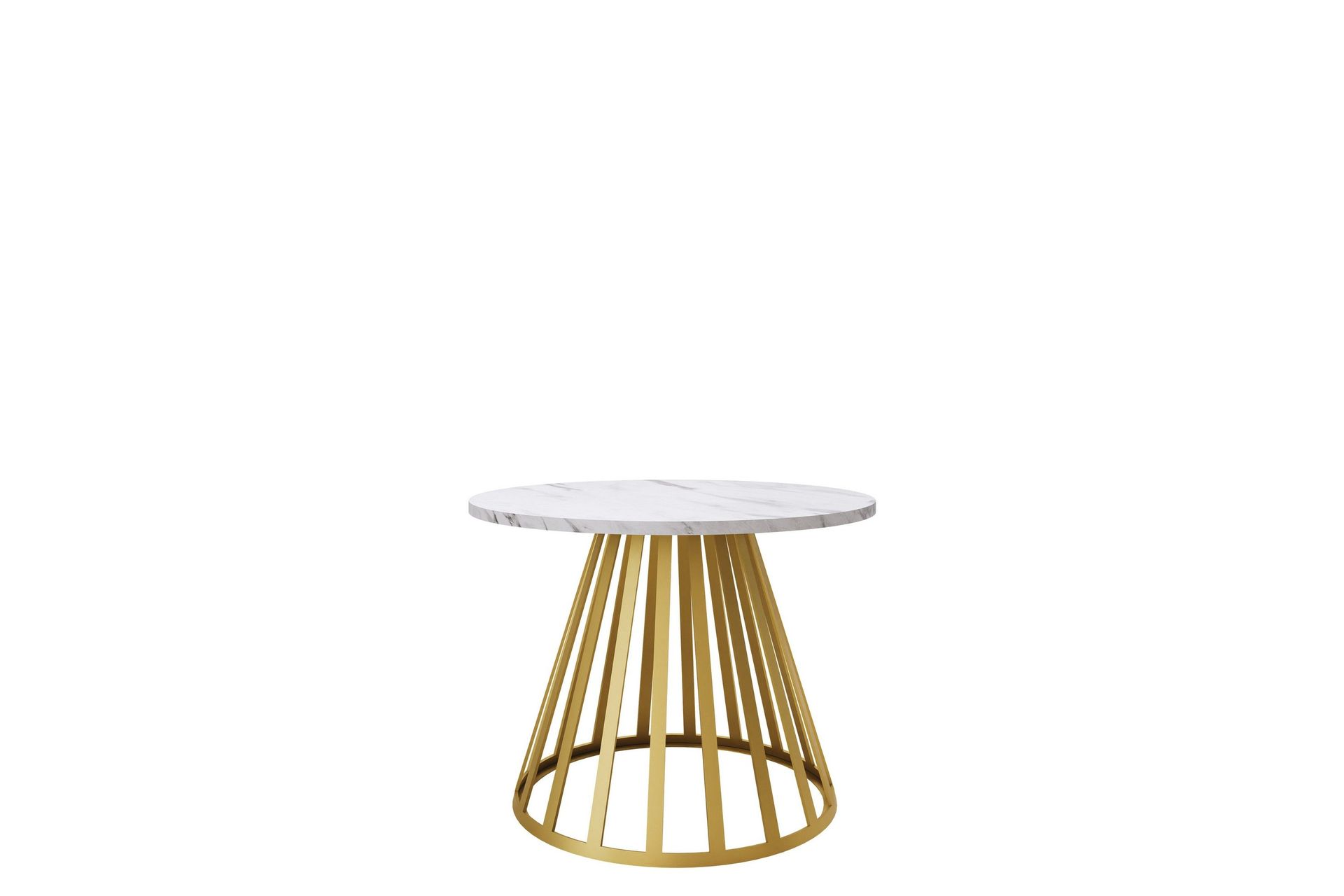 Frosty Soffbord 58 cm - Guld/Vit