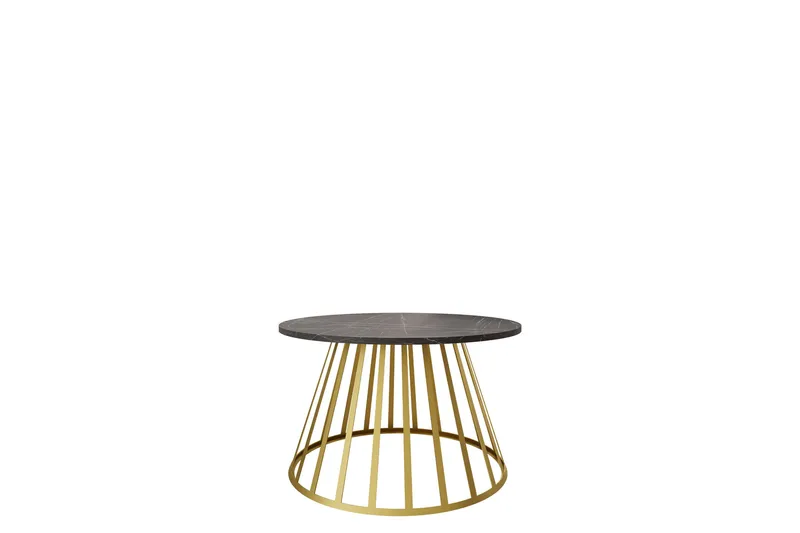 Frosty Soffbord 75 cm, Guld/Svart