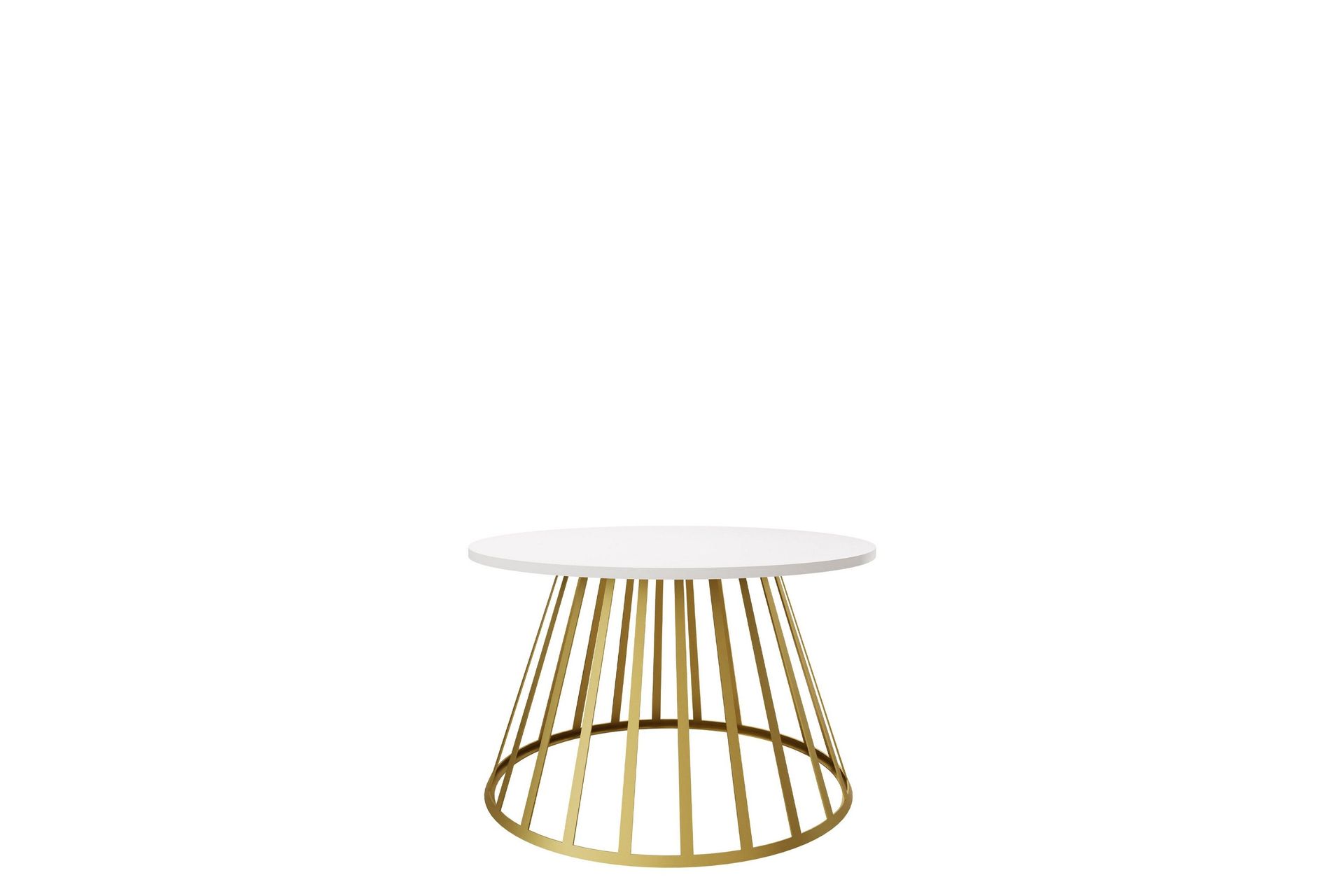 Frosty Soffbord 75 cm - Guld/Vit