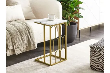 Fuller Soffbord 30 cm - Vit/Guld - Möbler - Vardagsrum - Soffbord & vardagsrumsbord - Soffbord