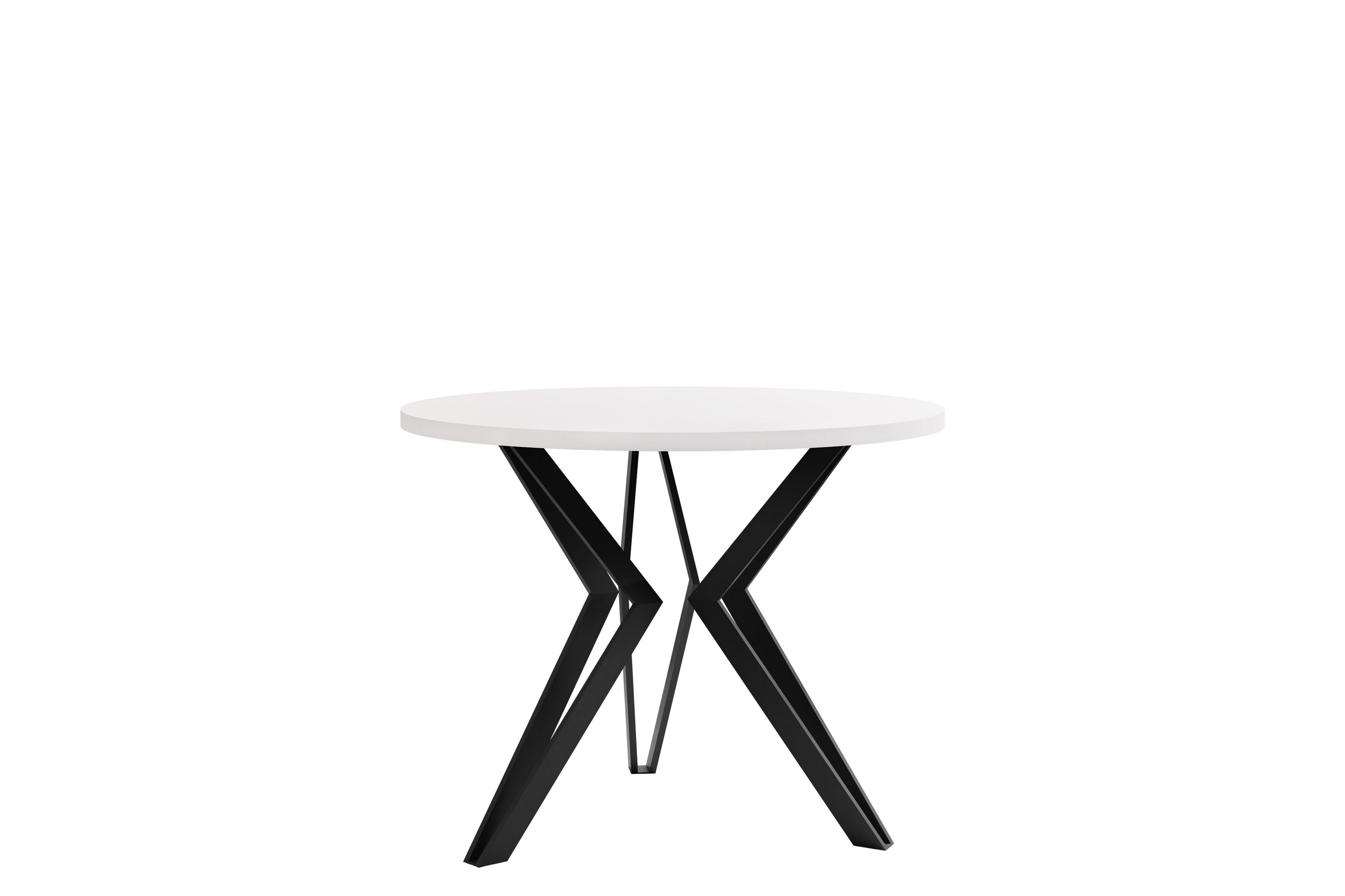 gaddi soffbord 65 cm - vit/svart