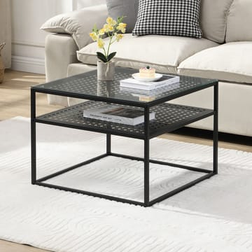 Galaro Soffbord 60 cm - Transparent och mattsvart - Möbler - Vardagsrum - Soffbord & vardagsrumsbord - Soffbord