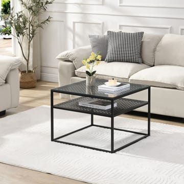 Galaro Soffbord 60 cm - Transparent och mattsvart - Möbler - Vardagsrum - Soffbord & vardagsrumsbord - Soffbord