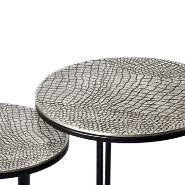 Galela Satsbord 40 cm Set om 2 - Silver och svart - Möbler - Vardagsrum - Soffbord & vardagsrumsbord - Satsbord