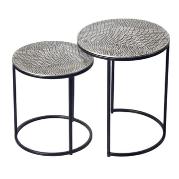 Galela Satsbord 40 cm Set om 2 - Silver och svart - Möbler - Vardagsrum - Soffbord & vardagsrumsbord - Satsbord