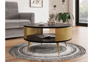 Galia Soffbord 75 cm - Guld/Svart - Möbler - Vardagsrum - Soffbord & vardagsrumsbord - Soffbord