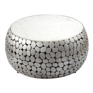 Galino Soffbord 66 cm - vit och silver - Möbler - Vardagsrum - Soffbord & vardagsrumsbord - Soffbord