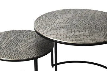 Galova Soffbord 60 cm Set om 2 - Guld och svart - Möbler - Vardagsrum - Soffbord & vardagsrumsbord - Soffbord